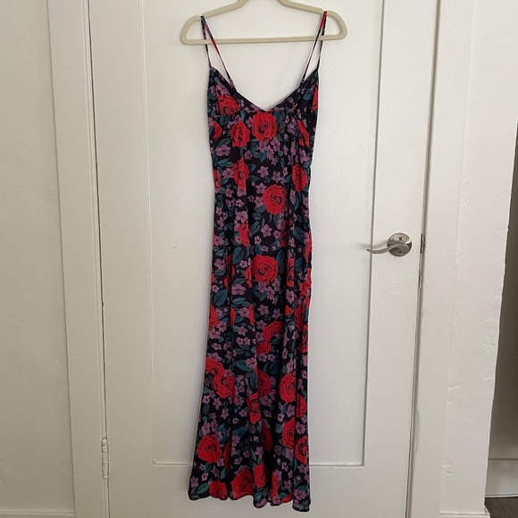 Sunfere Alanna Floral Printed Maxi Slip Dress Size S - Picture 6 of 13